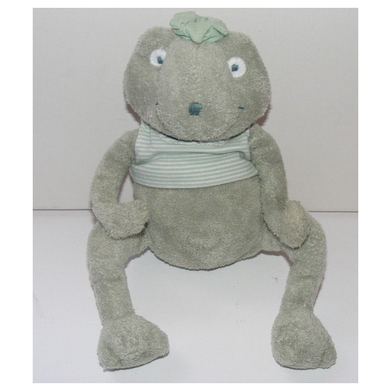 Doudou grenouille avec couronne SERGENT MAJOR