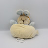 Doudou musical lapin jaune bleu BENGY