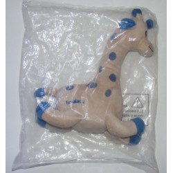 Doudou  girafe bleu beige NOVALAC 2 
