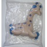 Doudou  girafe bleu beige NOVALAC 2 