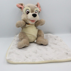 Doudou peluche chien Clochard avec mouchoir couverture DISNEY