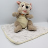 Doudou peluche chien Clochard avec mouchoir couverture DISNEY