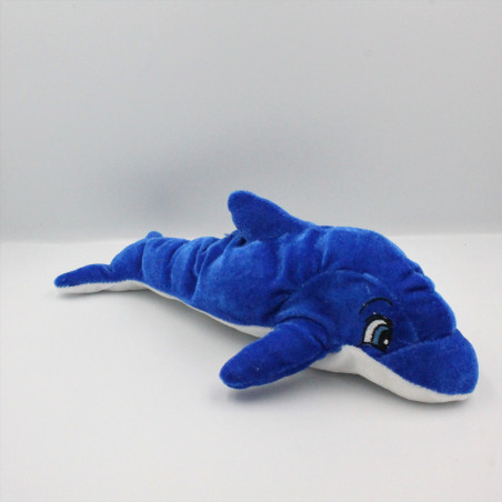 Doudou dauphin bleu TOYS COMPANY 35 cm