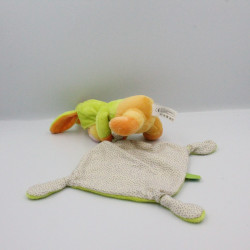 Doudou Tigrou lapin mouchoir vert pois DISNEY