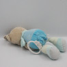 Doudou musical Ours bleu escargot Tex