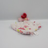 Doudou plat papillon rose blanc fleurs SIMBA KIABI NICOTOY