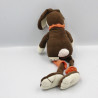 Doudou lapin marron orange aux longues pattes LES PETITES MARIE