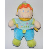 Doudou plat lutin garçon bleu avion brodé NICOTOY