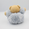 Doudou ours bleu ciel fourrure Fur KALOO 18 cm