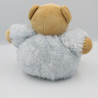 Doudou ours bleu ciel fourrure Fur KALOO 18 cm
