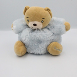 Doudou ours bleu ciel fourrure Fur KALOO 18 cm