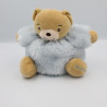 Doudou ours bleu ciel fourrure Fur KALOO 18 cm