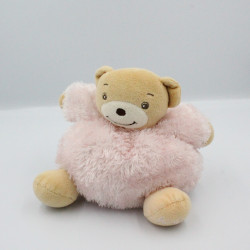 Doudou ours rose clair fourrure Fur KALOO 20 cm LOT DE 2