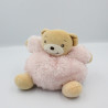 Doudou ours rose clair fourrure Fur KALOO 20 cm LOT DE 2