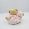 Doudou ours rose clair fourrure Fur KALOO 20 cm LOT DE 2