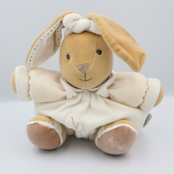 Doudou lapin beige écru feuille Pure KALOO