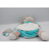 Doudou et compagnie marionnette lapin blanc bleu rayé Puzzle HAPPY