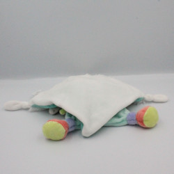 Doudou et compagnie plat hippopotame bleu blanc vert Tropicool