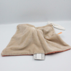 Doudou plat carré renard orange Fanny et oscar NATTOU