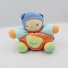 Doudou poupon patapouf orange bleu Chubby baby doll blue KALOO