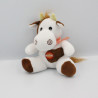 Doudou sonore vache marron blanc FIZZY