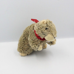 Peluche marmotte foulard rouge CAREN DESIGN