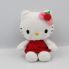 Peluche chat HELLO KITTY robe rouge vert SANRIO LICENSE