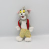 Peluche chat gris salopette jaune Tom de TOM ET JERRY