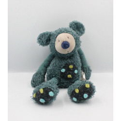 Doudou ours Baba le Koala bleu Les Zazous MOULIN ROTY