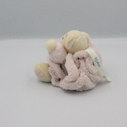 Doudou petit ours Plume rose clair KALOO