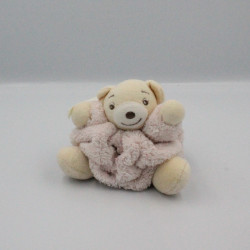 Doudou petit ours Plume rose clair KALOO