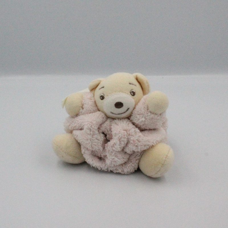 Doudou petit ours Plume rose clair KALOO