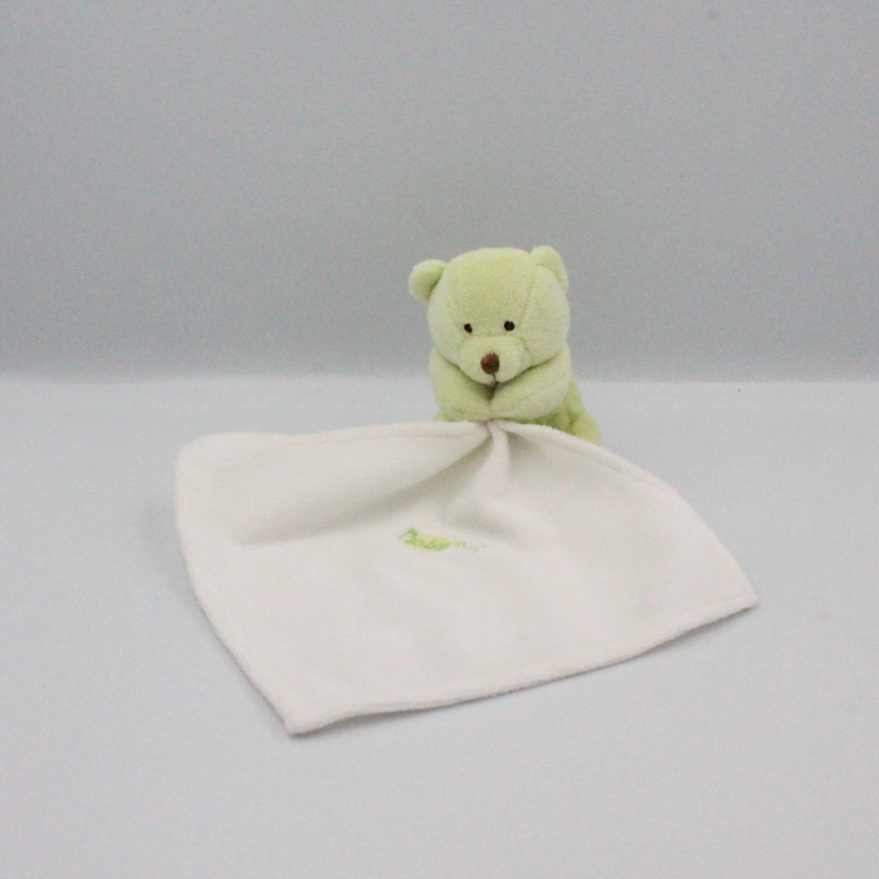 Doudou Ours vert mouchoir Baby nat