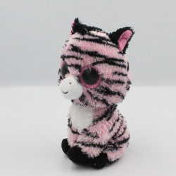 Peluche zébre rose noir Gros yeux brillant TY