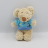 Mini doudou souris beige bleu TEX