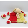 Doudou plat chien Diabolo rouge vert balle BABY NAT