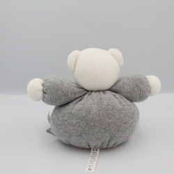 Doudou Ours gris rose oiseaux ZEN KALOO