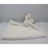 Doudou hérisson gris blanc couverture mouchoir