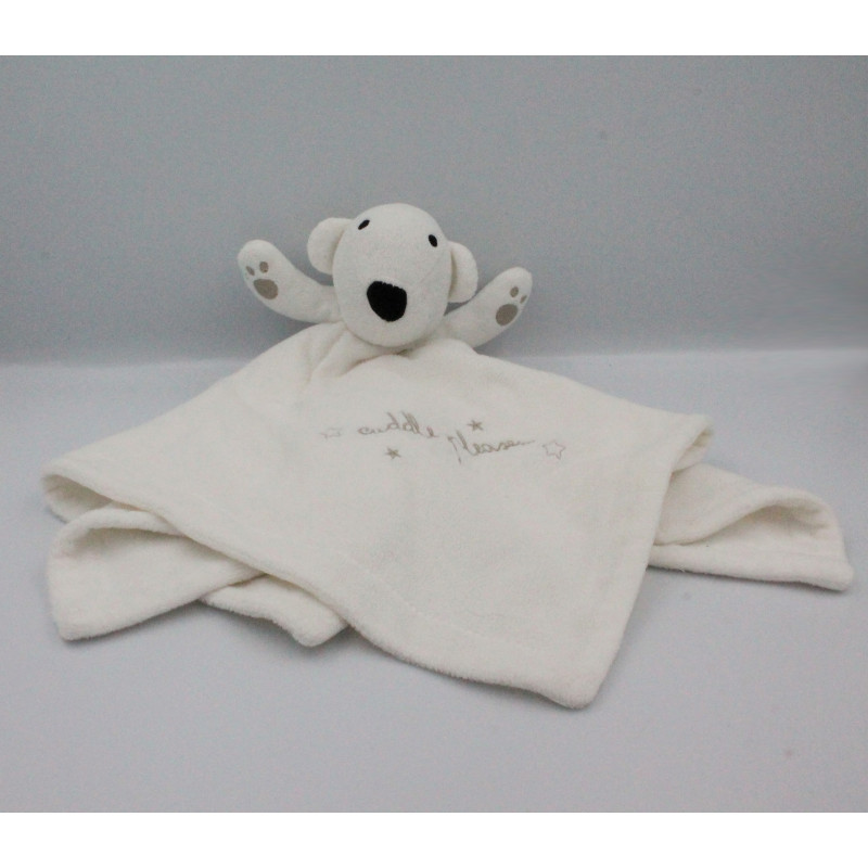 Doudou plat ours blanc Cuddle Please PRIMARK EARLY DAYS