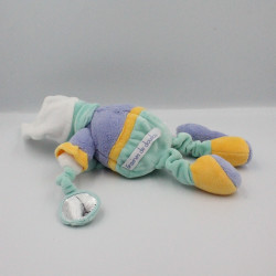 Doudou et compagnie pingouin vert bleu blanc Graines de doudou