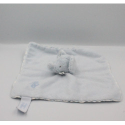 Doudou plat éléphant bleu TARTINE ET CHOCOLAT