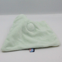 Doudou plat hippopotame vache bleu vert SUCRE D'ORGE