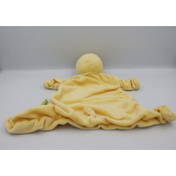 Doudou plat oiseau poussin jaune KIMBALOO