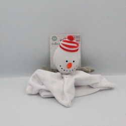 Doudou plat bonhomme de neige PREMAMAN