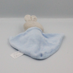 Doudou plat lapin bleu j'aime Maman KING BEAR
