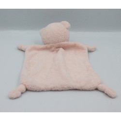 Doudou plat ours rose IKKS