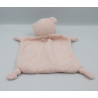 Doudou plat ours rose IKKS