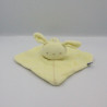 Doudou plat lapin jaune SUCRE D'ORGE