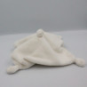 Doudou plat chien blanc beige étoiles INFLUX