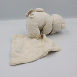 Doudou et compagnie bio ours blanc avec mouchoir